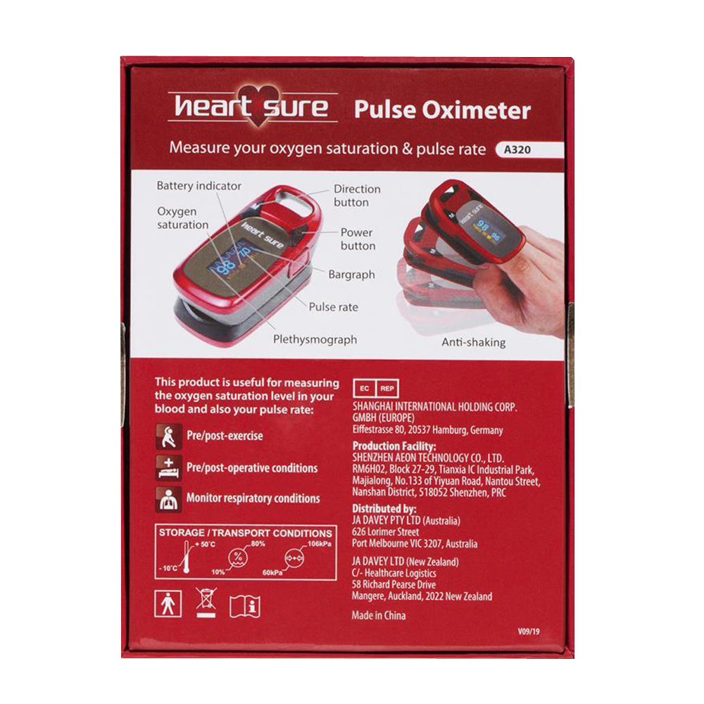 Pulse Oximeter A320 Heart Sure MEC The Medical Equipment