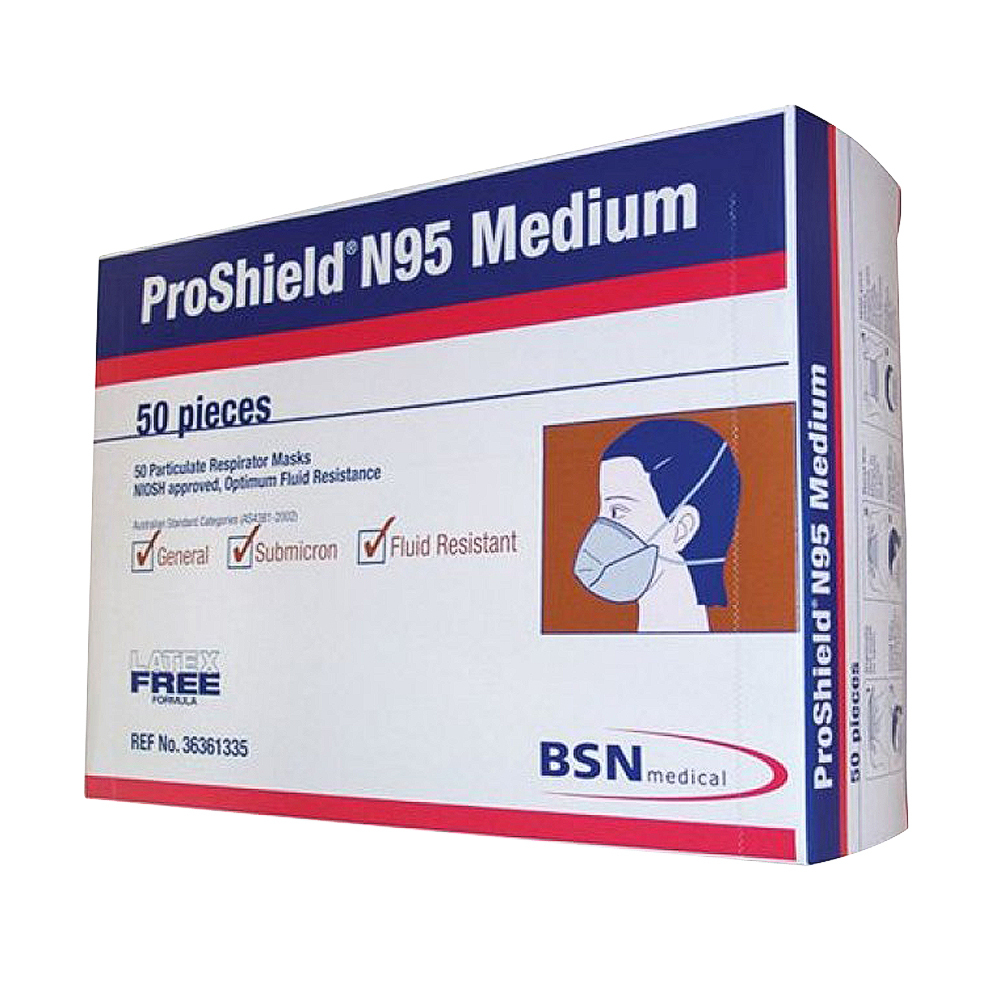 N95 Surgical Mask Proshield Respirator Medium MEC The Medical