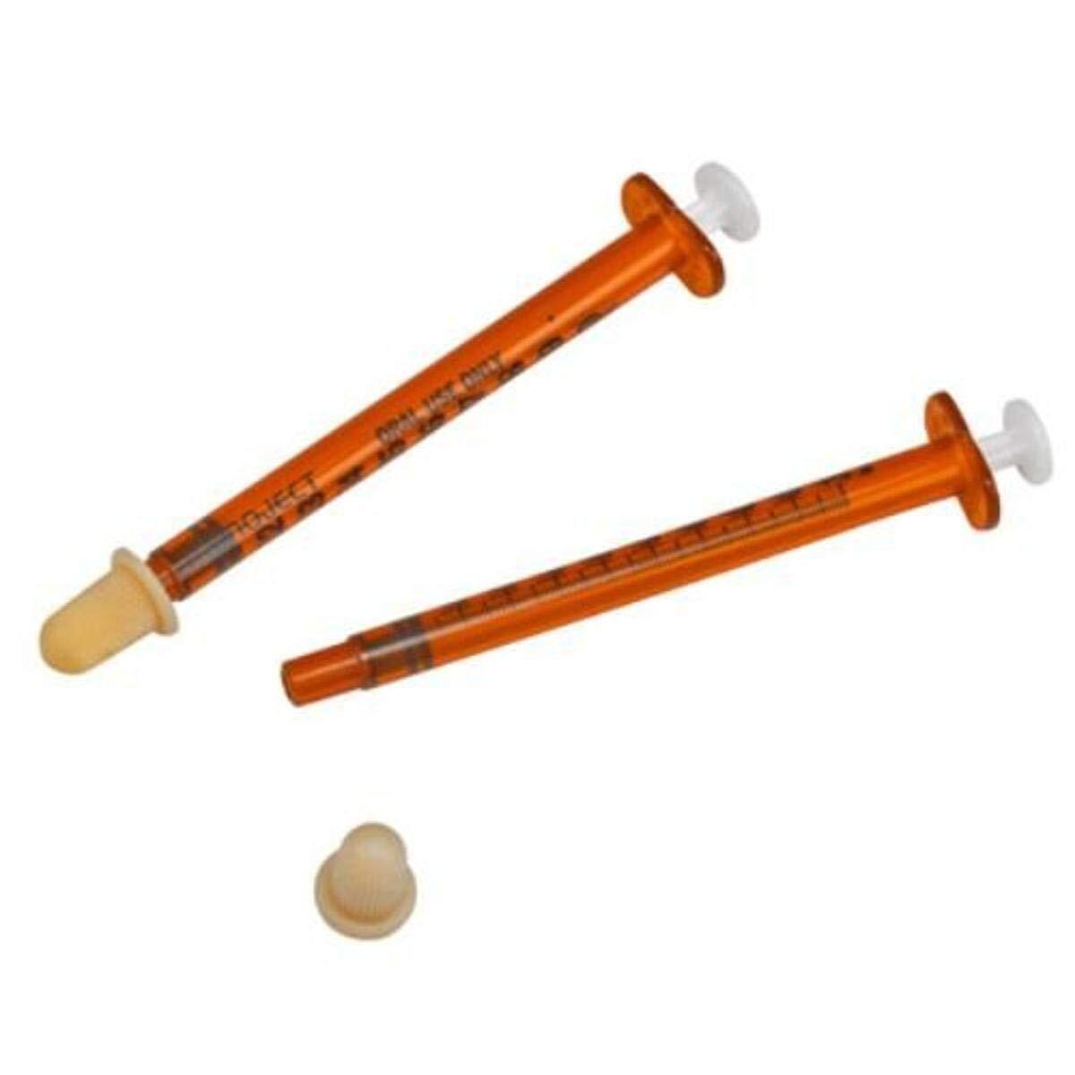 Amber Oral Medication Syringe 1ml Monoject MEC The Medical Equipment & Consumables Centre
