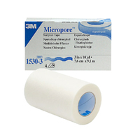 3M™ Micropore Surgical Tape - 75mm x 9.1m - Box 4 Rolls