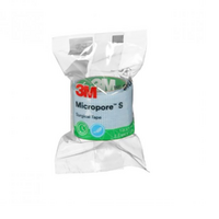3M Micropore S Surgical Tape 2.5cm X 1.3m Silicone Blue - Roll
