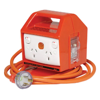 Clipsal Medilec E13-EO Portable RCD/MCB Protected Power Outlets - 4 Outlet - 10A - 10mA