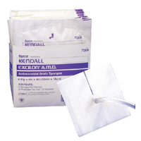 Covidien Kendall Excilon AMD Antimicrobial Drain IV Sponge Dressings- 10cm x 10cm 