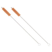 2x Eco Basics 23cm Long Coconut Fibre Brush Drinking Straw/Tube Reusable Cleaner