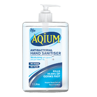Aqium Ego Antibacterial Hand Sanitiser Pump - 1L 