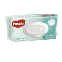 Huggies Thick Baby Wipes 19.5cm x 17cm - Pack 80