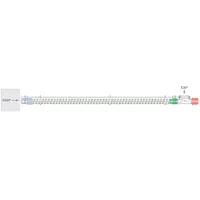 Intersurgical 22mm Smoothbore breathing system with monitoring line and exhalation valve - Each