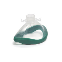 ClearLite CoughAssist face mask, size 4, adult, green seal, with hook ring, 22F - Each