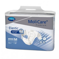 Molicare Premium Elastic 6 D Medium Waist 85 120cm Unisex 2159ml - Pack 30