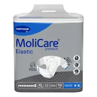 Molicare Premium Elastic 10 D X Large Waist 140 175cm Unisex 4500ml - Pack of 14