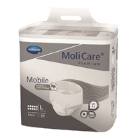 Molicare Premium Mobile 10 Drops Unisex - Large Waist 100 - 150cm 2616ml - Pack 14