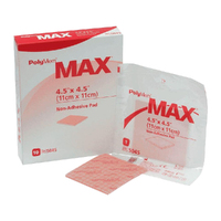 Polymem® Peg/Tracheostomy Non-Adhesive Pad - 11cm x 11cm - Box 10