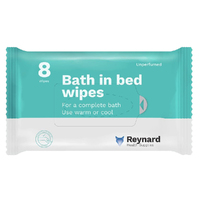 Reynard Bed Bath Wipes - Pack 8