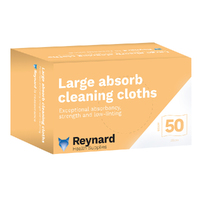 Reynard Absorb Cleaning Cloths - Large - 60cm x 35cm - Box 50