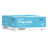 Reynard 70% Isopropyl Alcohol Prep Pad - 6cm x 3cm - Box 200