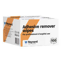 Reynard Adhesive Gentle Non Irritating Removal Wipe - 6cm x 6cm - Box 100