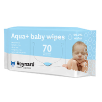Reynard Aqua+ Alcohol Free Ultra Soft Baby Wet Wipe - Pack 70