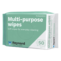 Reynard Multi-Purpose Wipe Strong Biodegradable Large - 38cm x 40cm - Pack 50