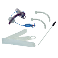 Blue Line Ultra® Uncuffed Fenestrated Tracheostomy Tube Kit with Inner Cannulae - 7.0mm