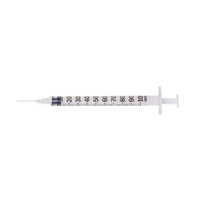 Terumo Hypodermic Insulin Syringe with Needle - 1mL 27mm - Box 100